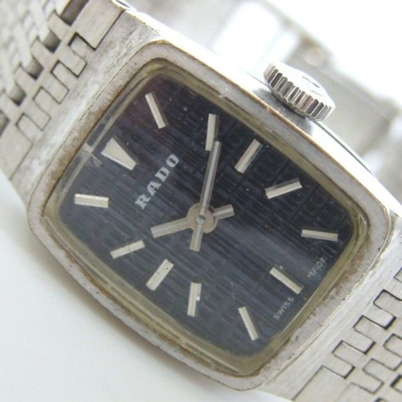 Vintage RADO Old Watch Hand Winding swiss silver
